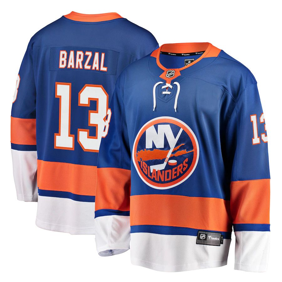 Men New York Islanders #13 Mathew Barzal Fanatics Branded Royal Home Premier Breakaway Player NHL Jersey->new york islanders->NHL Jersey